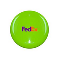 10" Flying Frisbee Style Hard Plastic Disc PMS375 Lime Green- Full Color Logo